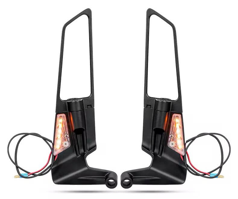 Espejos Alerón Naked con direccional : Aerodinámicos, Visión Clara y Estilo Innovador en Carretera.🔥