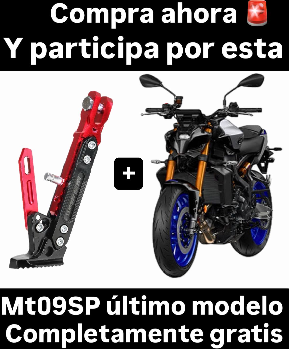 SoporMotor® | Soporte de Lujo+ Boleta rifa moto Mt09 🏍